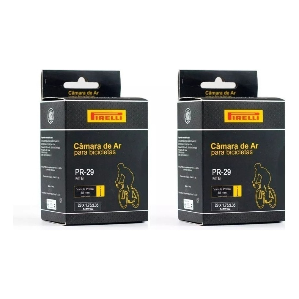 2 Câmara De Ar Pirelli Mtb 29x1.75/2.35 Presta 48mm Promoção em Oferta na Shopee