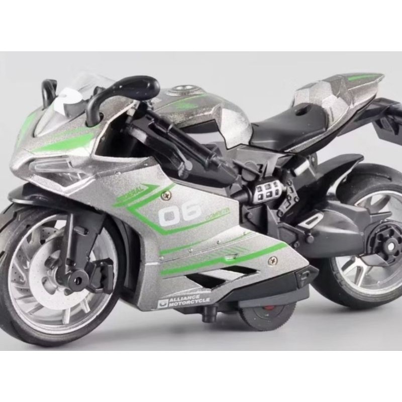 Motos Em Miniatura De Ferro De Fricção Com Som E Farois De Led DUCATI PANIGALE Moto Race Collection