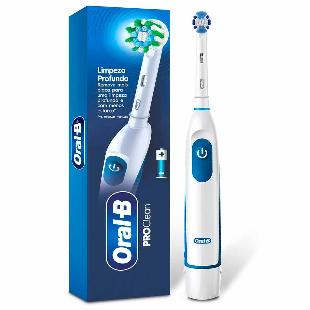 Escova Dental Elétrica Oral-B Pro-Saúde Power + 2 Pilhas