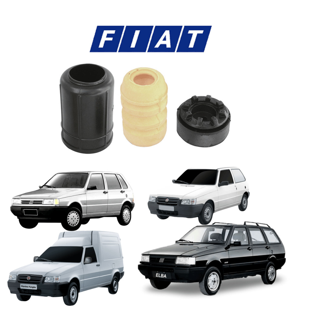 KIT BATENTE AMORTECEDOR DIANTEIRO UNO  1986 A 2010 ELBA 1986 A 1997 FIORINO 1988 A 2011