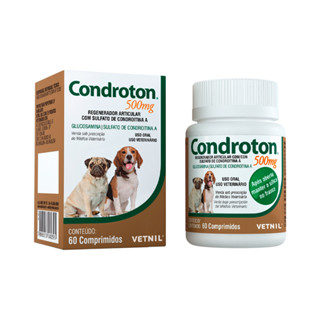 Condroton 500 Vetnil 60 Comprimidos – Suporte Articular para Cães em Oferta na Shopee