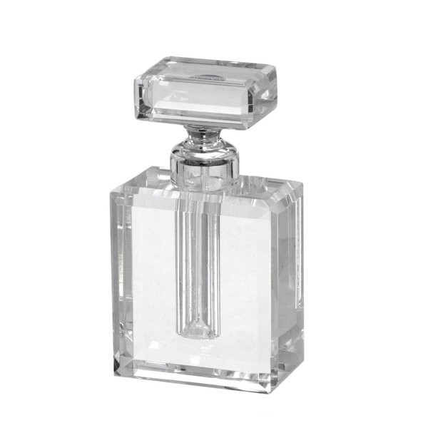 Perfumeiro Decorativo Em Cristal Transparente 8x5x14,5cm