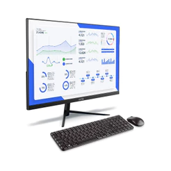 All in One, Windows 11 Home, 23,8 Pol. Full HD, Intel Core i3, 4GB 128 GB SSD, Preto Ultra - UB982EX