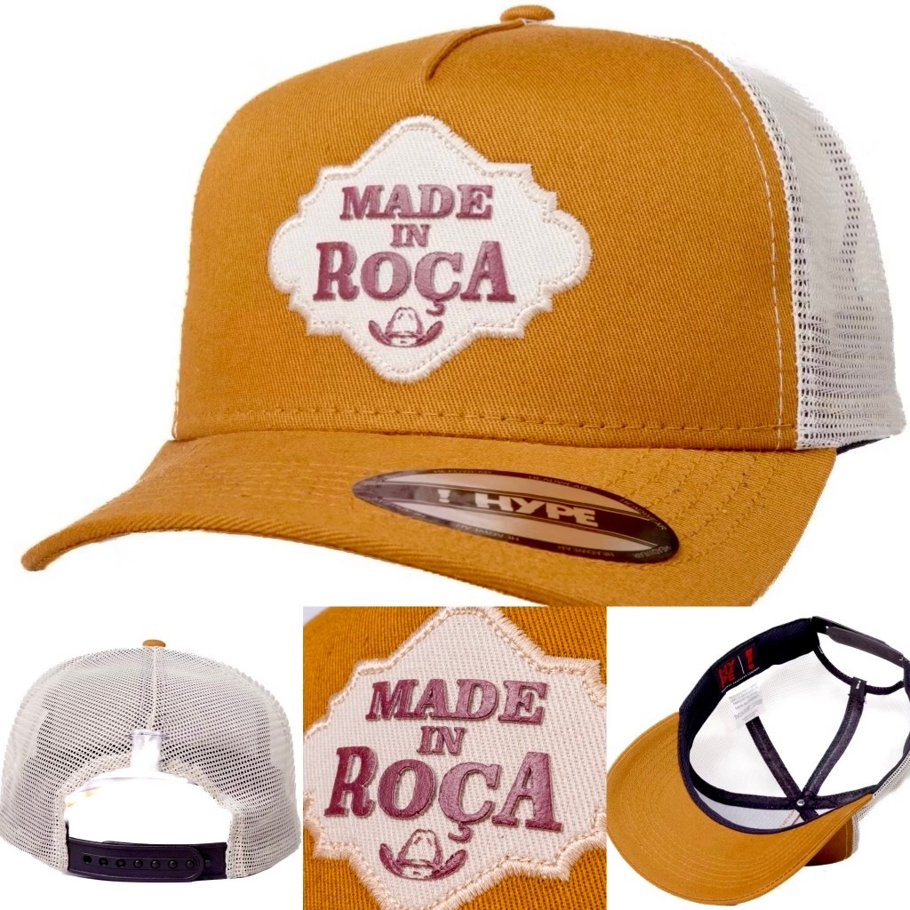 Boné Country Agro Sertanejo Rural Aba Curva Redinha com Regulador Confortável Encaixe Perfeito MADE IN ROÇA