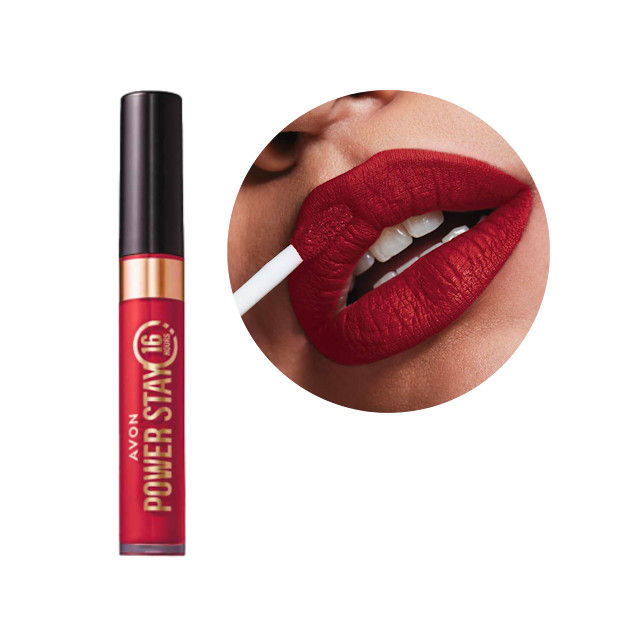Batom Avon Power Stay 16h Vermelhaço em Oferta na Shopee