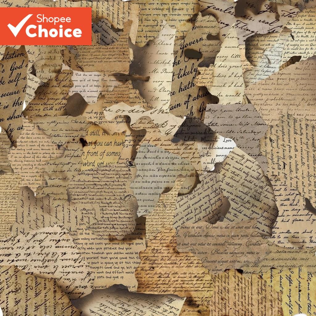 Adesivos Fofos 50 Peças Escolares Personalizados À Prova D'água De Papel Queimado Vintage