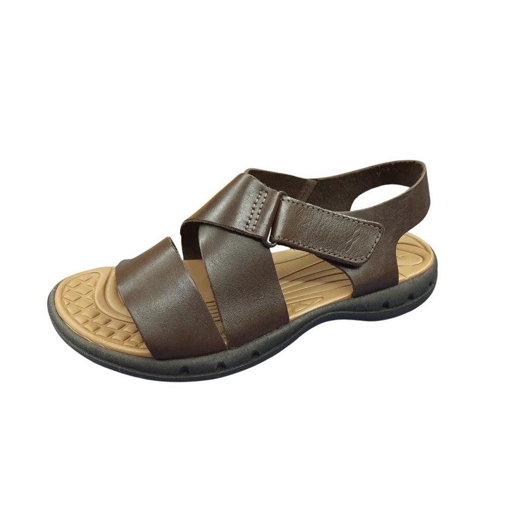 Sandália Adulto Masculina Itapuã  Velcro Café 6305