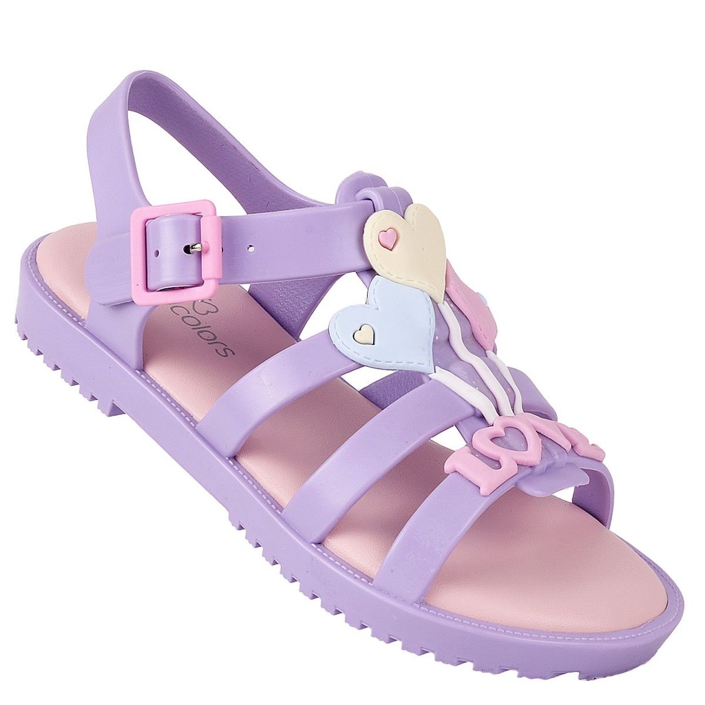 Sandália Infantil WorldColors Drops Kids  - Lilás em Oferta na Shopee
