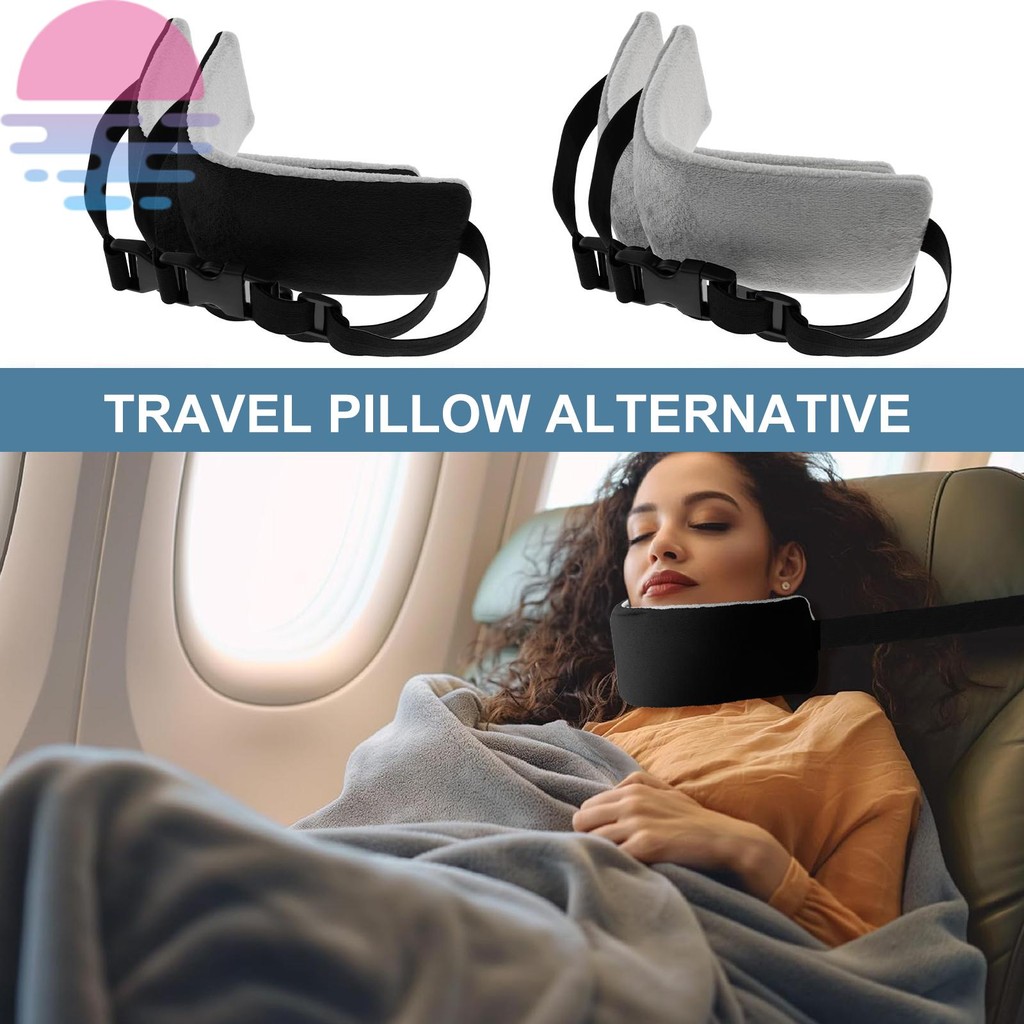 2 Pçs Travesseiro De Viagem Alternativa Confortável Pescoço Suporte Banda Ajustável Cabeça Cinta Para Aviões E Carros SH