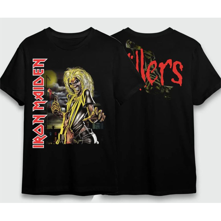 [Camiseta Premium em Algodão Puro]SISI Camiseta Iron Maiden Killers - TOP em Oferta na Shopee