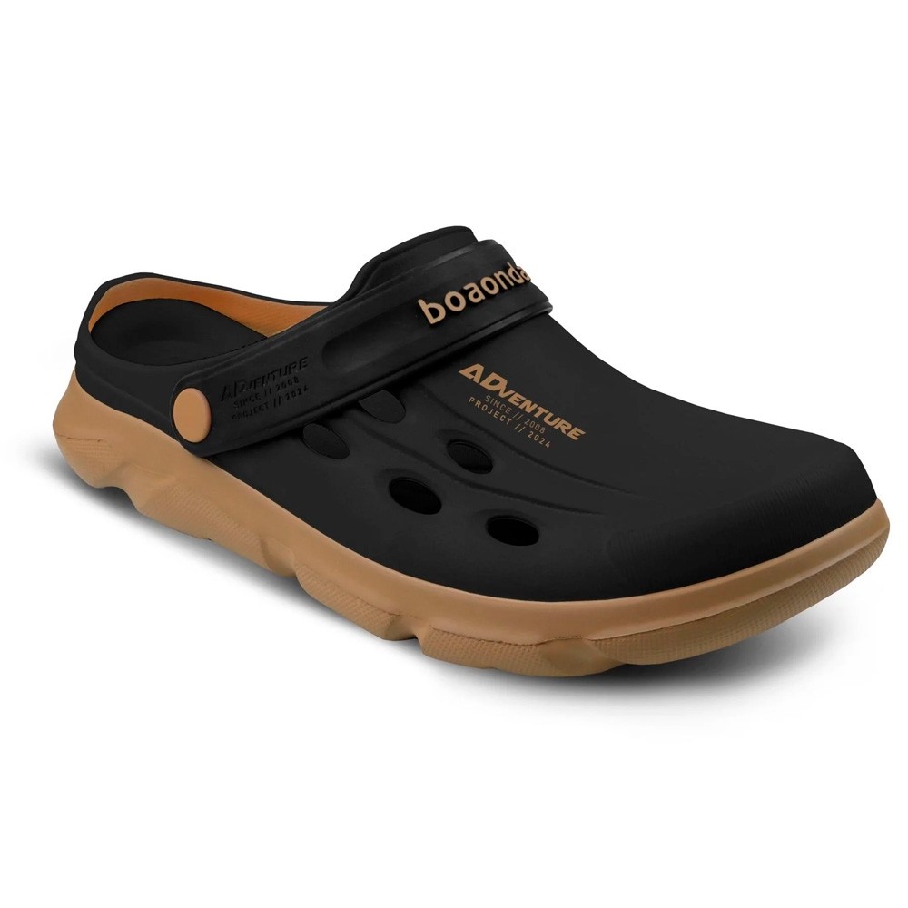 Clog Adventure Masculino Preto/Crepe - Boa Onda em Oferta na Shopee