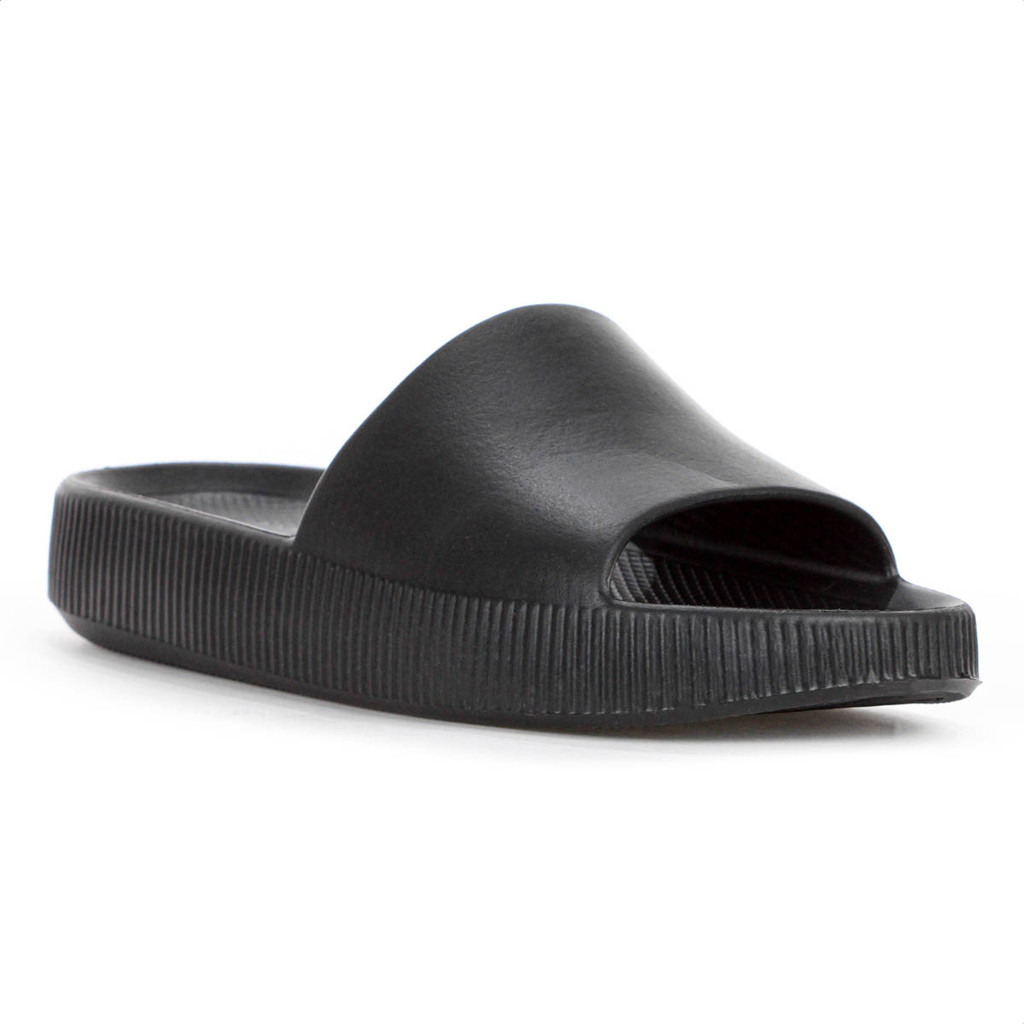Chinelo Usaflex Slide Poofy Plataforma EVA Preto - Feminino