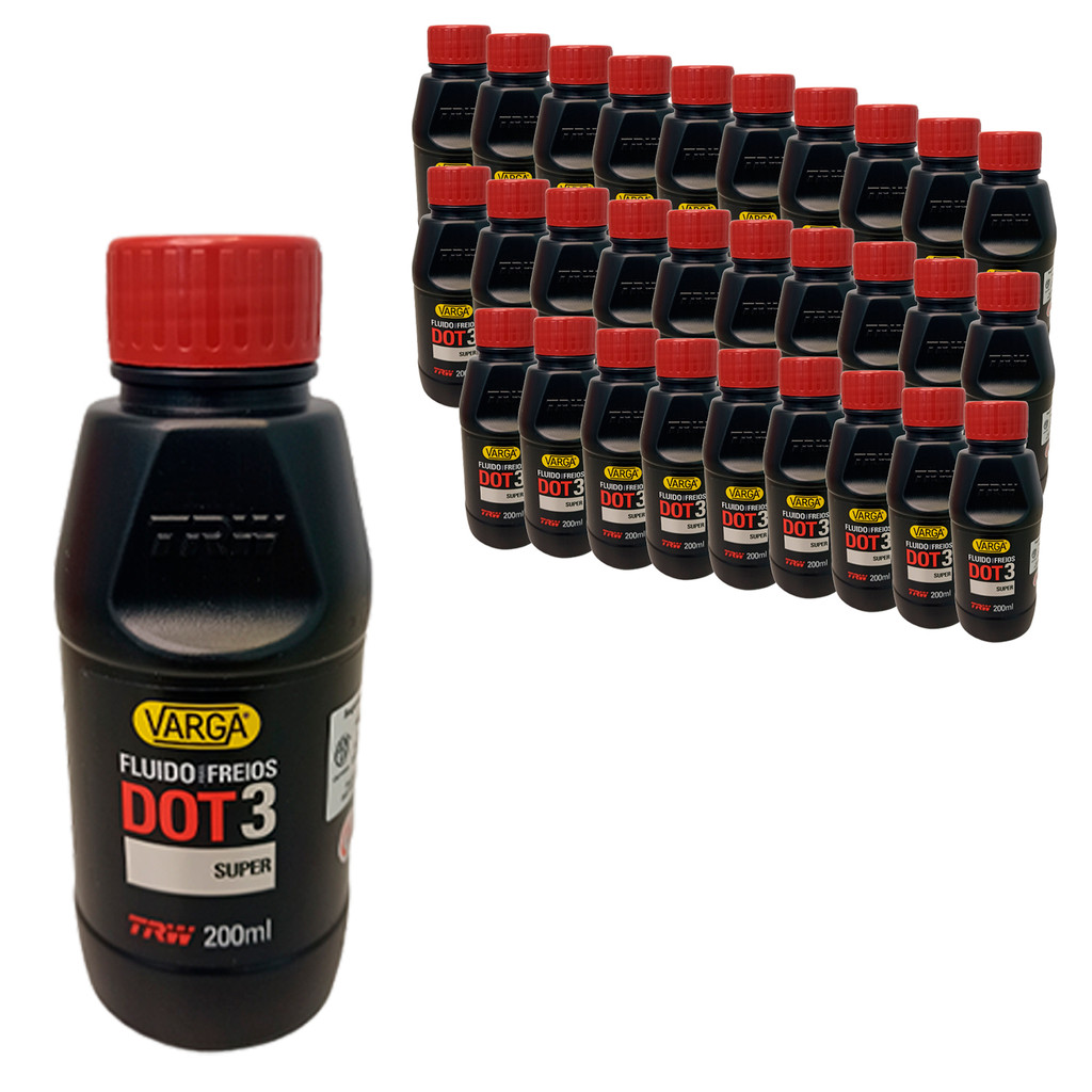 Caixa 30 Fluido Óleo Freio Dot 3 200ml Trw Varga Rclf00011