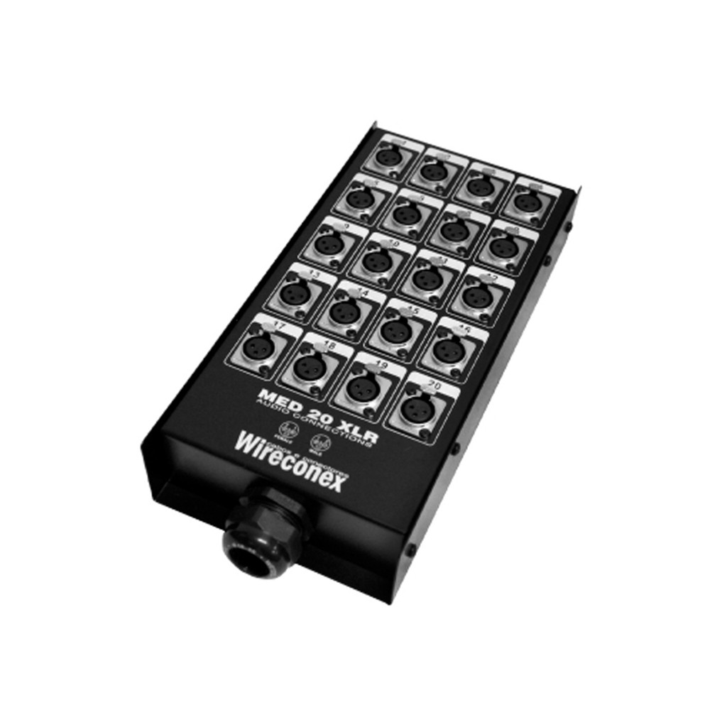 Painel Multicabo 20 Vias Com Conectores Xlr - Medusa Wireconex