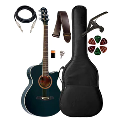 Violão Strinberg Berlin Be30c Black + Capa Luxo E Acessórios