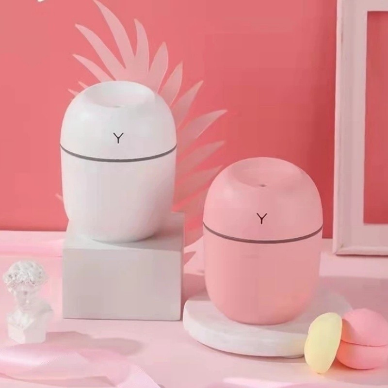 Mini Humidificador e Diffusor Aromatizante Egg Portátil USB com LED - Úmido+Aromático em um!
