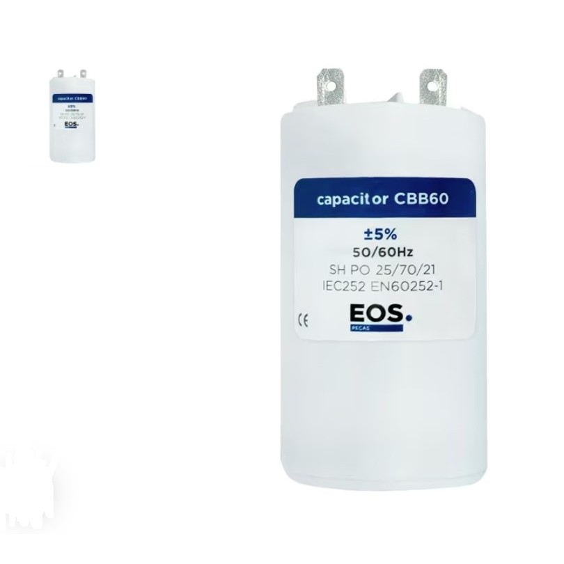 Capacitor 250V AC C/ Rabicho 45uF P/ Máquina de Lavar M13503