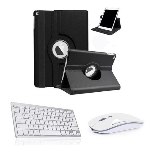 Capa Giratoria Com Teclado Bluetooth E Mouse P/ iPad Mini 6