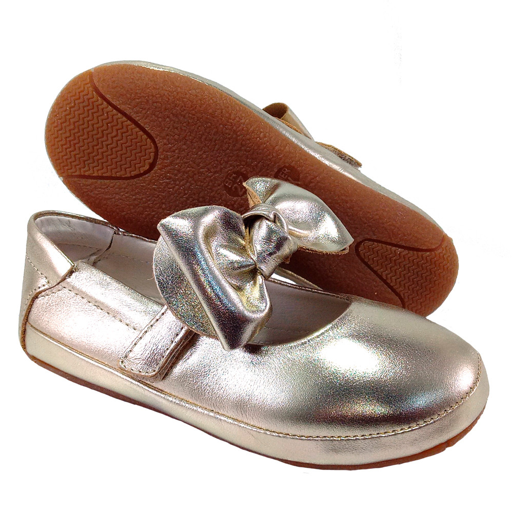 Sapatilha Infantil Menina Clássica Enfeite Laço Removível Tira Ajuste Fácil Leve Macia Confortável em Oferta na Shopee