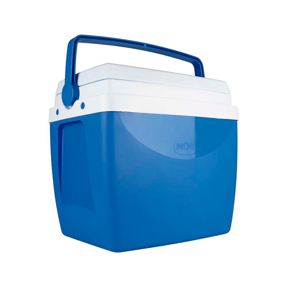 Caixa Térmica Cooler 26 Litros com Alça Azul Mor em Oferta na Shopee