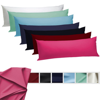 Kit 10 Fronhas Pares Lisa Para Capa Travesseiro de Corpo 100% Microfibra 130x40cm em Oferta na Shopee