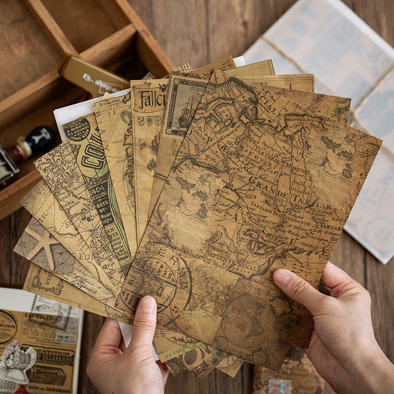 Material De Álbum De Recortes Vintage Conjunto De Papel Grande Diário Scrapbooking Bullet Journals Arte Natural Artesana