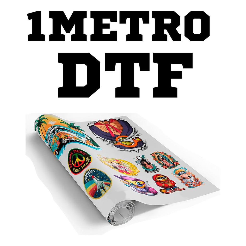 Dtf Para Camisetas 56x100 1 Metro Com Sua Estampa Impressão Envio Imediato em Oferta na Shopee