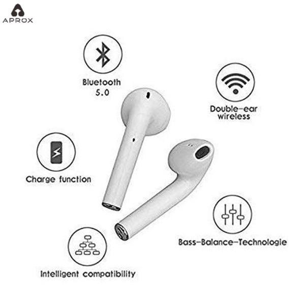 Kit 8 Fone de Ouvido Sem Fio i12 Tws Bluetooth 5.0 Com Touch