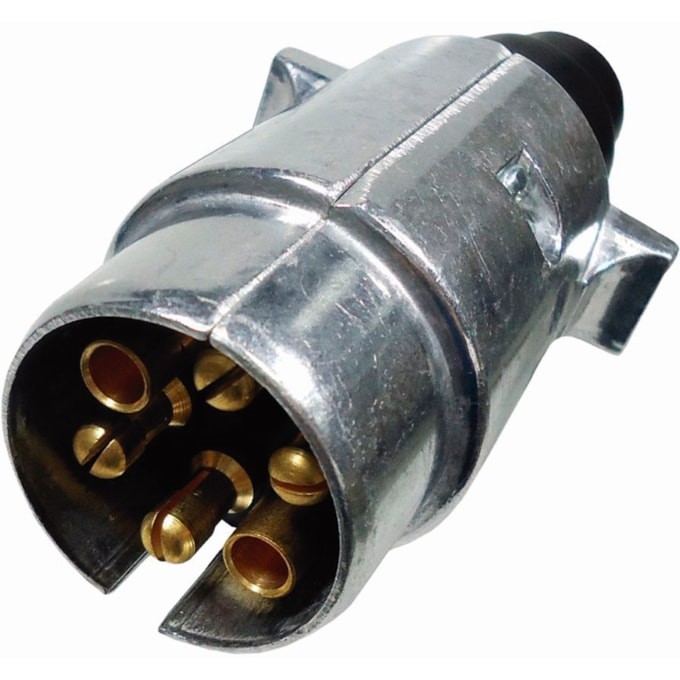 TOMADA ELÉTRICA PARA ENGATE 6 POLOS MACHO 12/24V DNI8381 em Oferta na Shopee