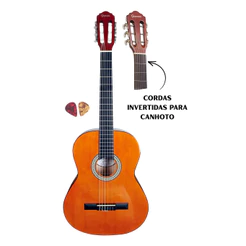 Violão Canhoto Aço Giannini Start S-14 N Natural Brilhante