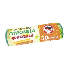 Saco De Lixo Pia e Banheiro com Aroma Citronela 30 Un - 50L