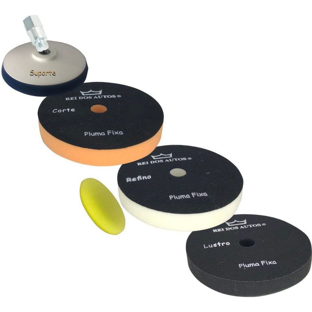 Roto Orbital Kit De Polimento Boinas De Espuma 7 Polegadas em Oferta na Shopee