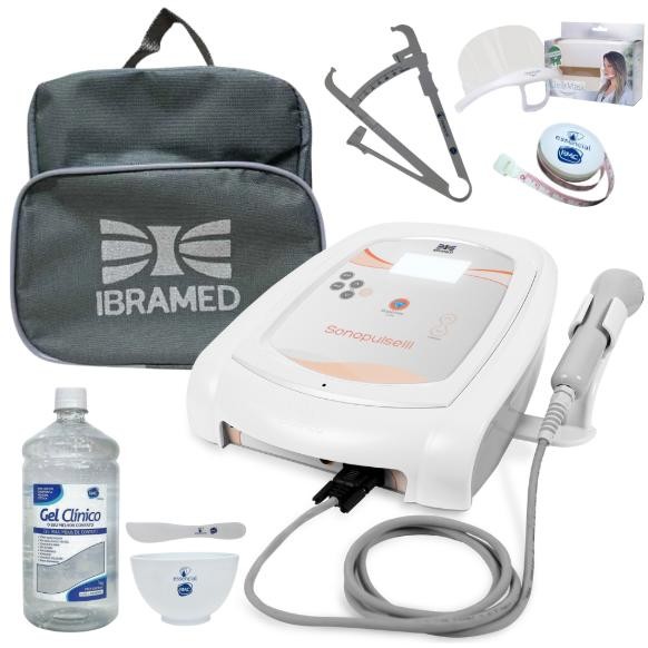 Sonopulse Ultrassom Ibramed III 1 E 3 Mhz  Fisioterapia Estética com Brindes