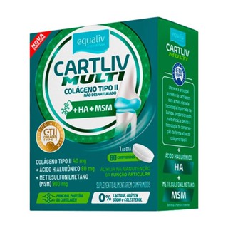 Suplemento Alimentar Equaliv Cartliv Multi 60 Comprimidos em Oferta na Shopee