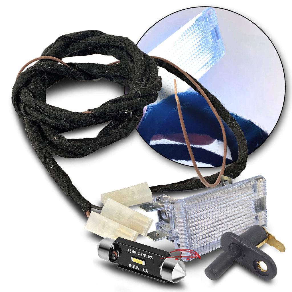 lanterna led porta-malas Capo Corsa Wind Classic Celta Prisma Monza Kadett Omega Opala Caravan Chevette Com Chicote e In