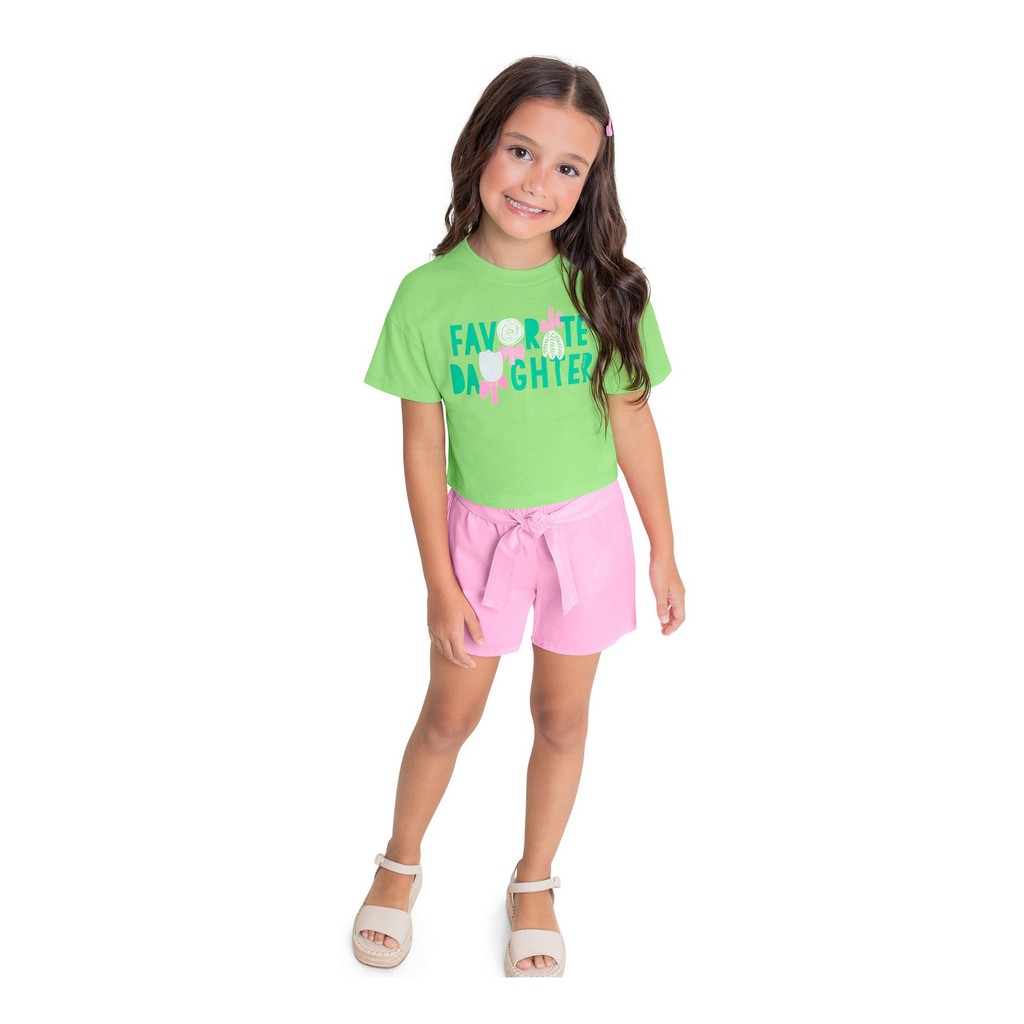 Cropped Infantil para Menina Quimby - Baby & Kids Fashion