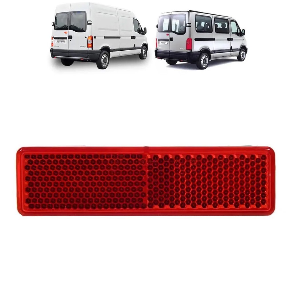 OLHO DE GATO REFLETOR MASTER 2002 A 2013 TRASEIRO (VERMELHO) ORIGINAL - 7700353184