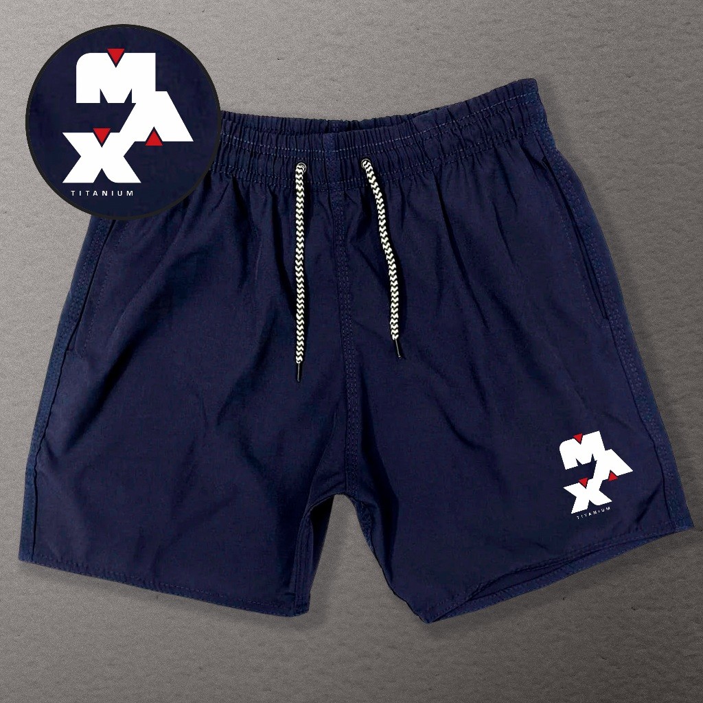 Bermuda Esportiva de Elastano Masculina - MAX 02 - Academia Corrida Skate Basquete Otaku