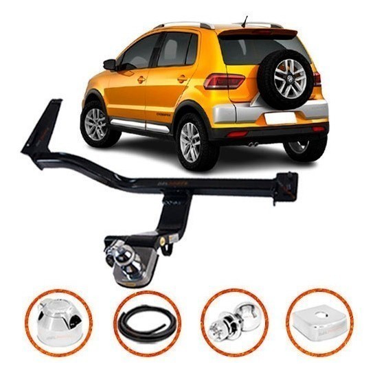 Reboque Rabicho Crossfox 2003 A 2021 Homologado Tração 500kg reforçado bOM