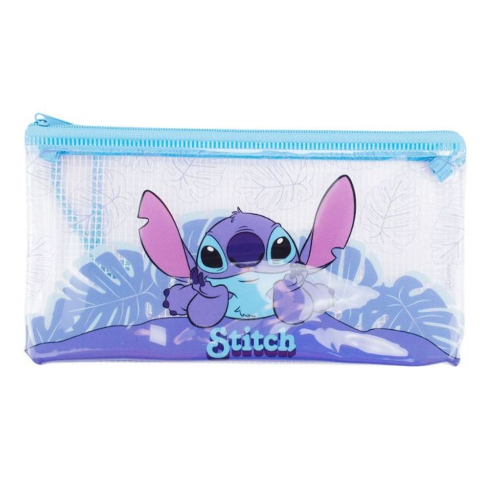 Estojo Necessaire Transparente Stitch Menina 11.5x21cm Disney em Oferta na Shopee