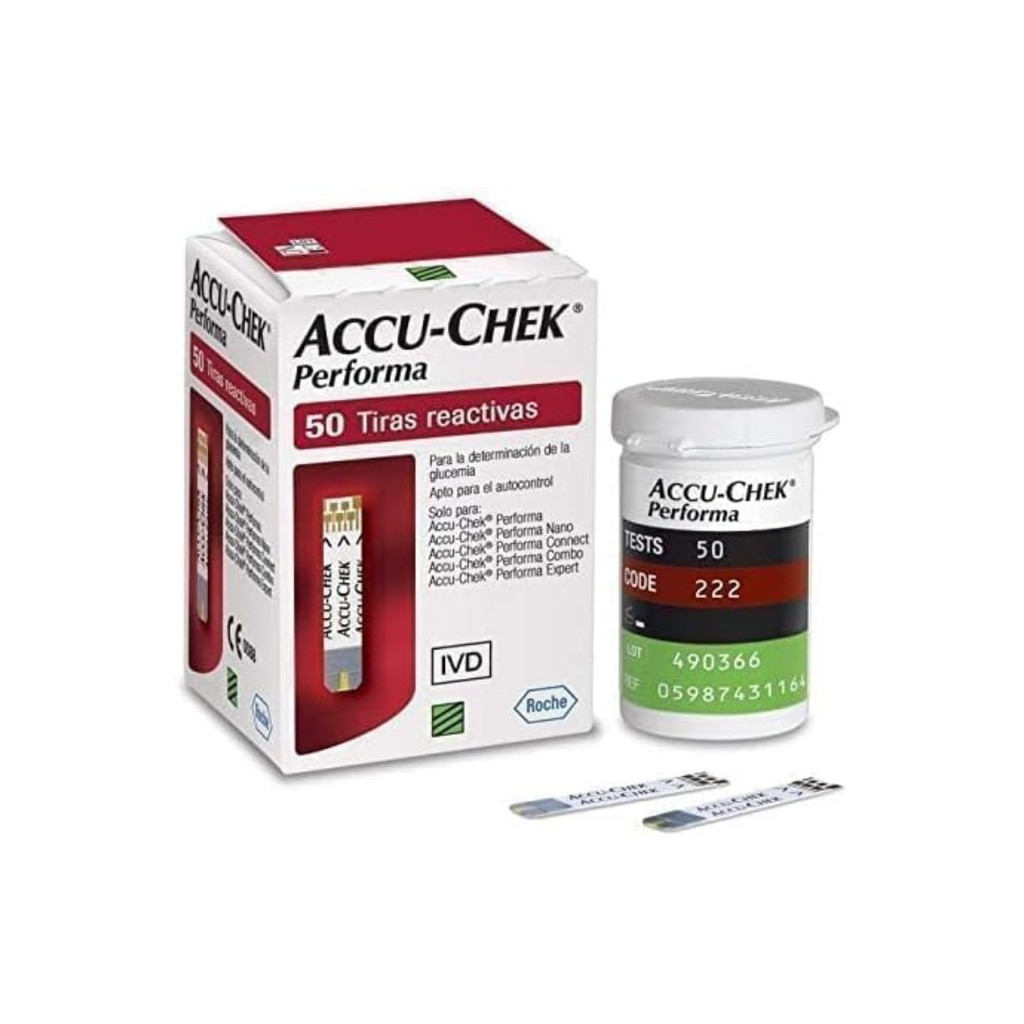 Fitas (Tiras) Accu Chek Performa Caixa c/50 Uni - Roche
