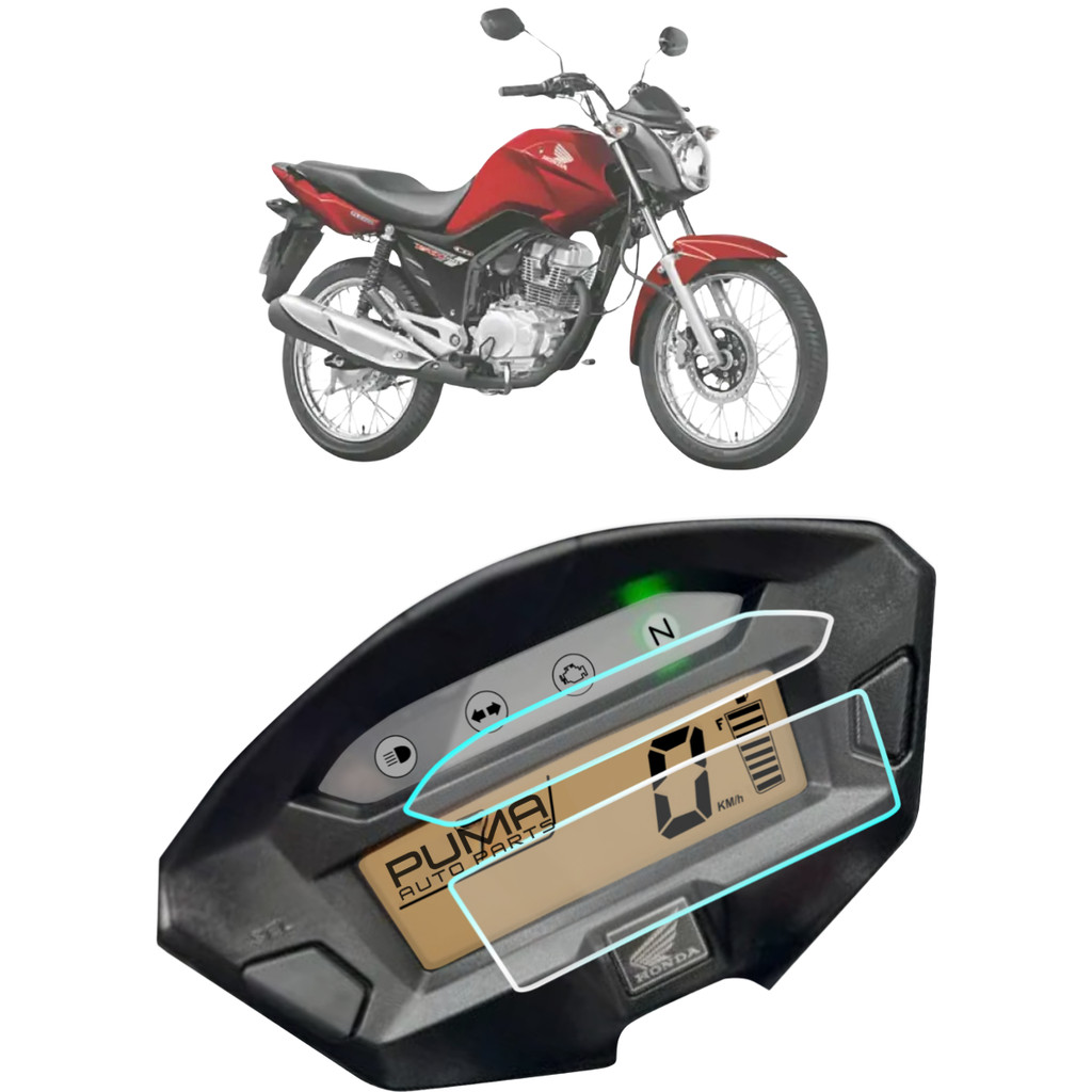 Película Protetora Painel Moto Honda CG 150 Fan Titan 2014 Até 2015