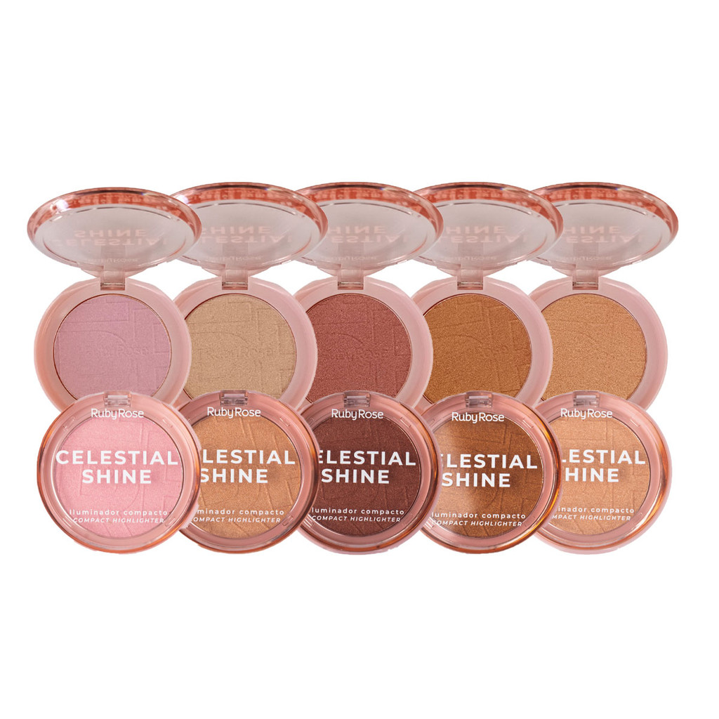 Iluminador Ruby Rose Celestial Shine HBM701 em Oferta na Shopee