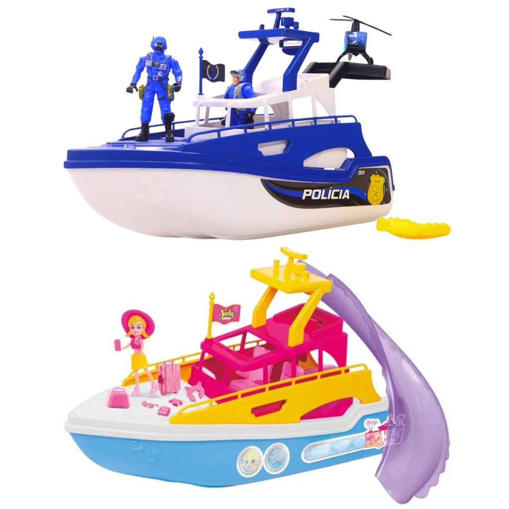 Brinquedo Barco e Acessórios Infantil - Samba Toys - Mom & Baby