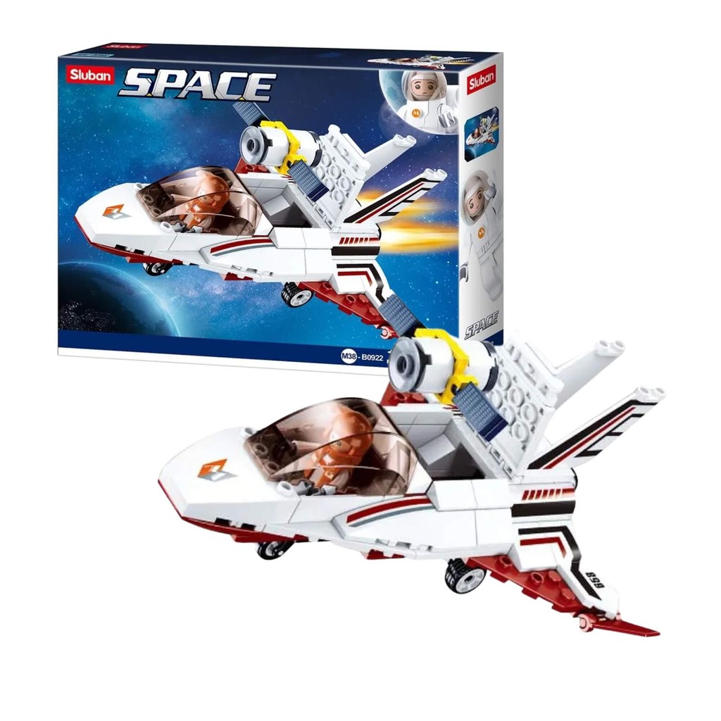 Brinquedo Nave Espacial Com 115 Peças Cubic Blocos de Montar Multikids - BR1340 em Oferta na Shopee