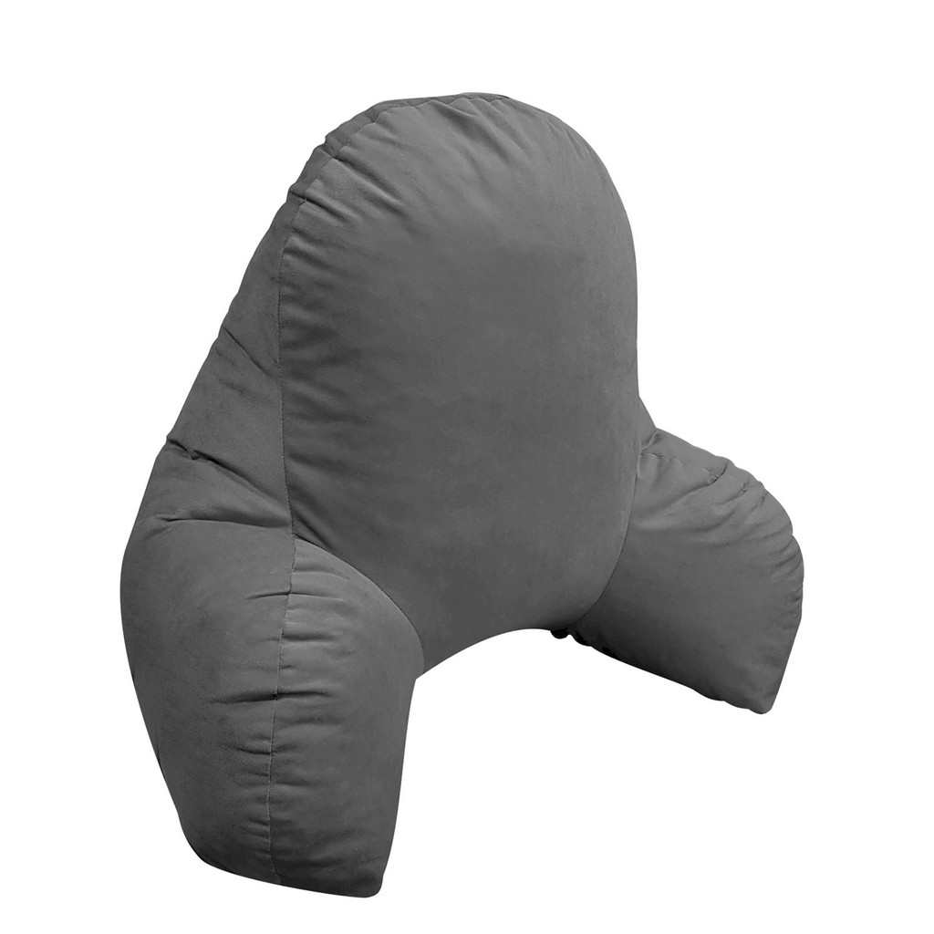 Encosto Dino Veludo Cinza (50x60x75) em Oferta na Shopee