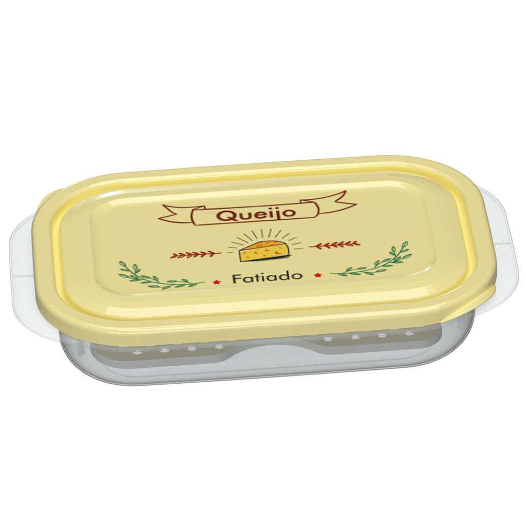 Porta Queijo com Tela 460ML para Organização Casa Organizada Prático e Funcional
