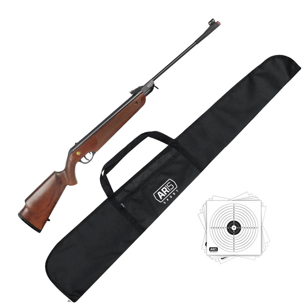 Carabina Pressao 5.5 Rossi Dione 5G Madeira Nitro Gas 60kg