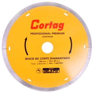 Disco de Corte Diamantado 8" (200mm) Premium Cortag em Oferta na Shopee