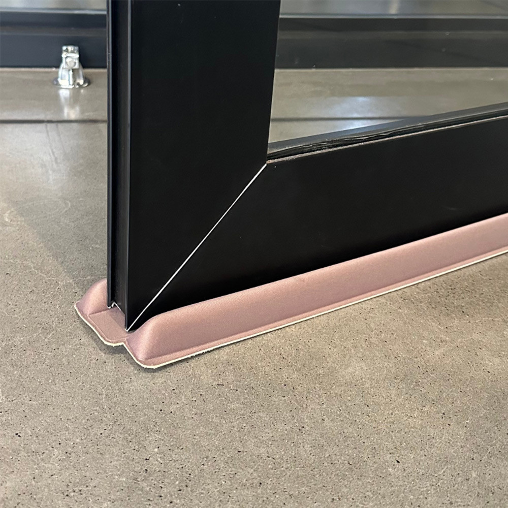 Kit 02 Protetores Veda Porta Poliéster Marrom 80 cm - Lyam Decor em Oferta na Shopee